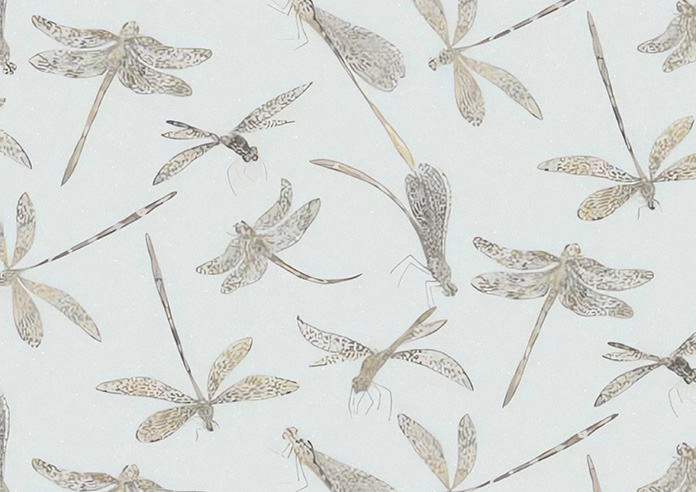 Dragonflies, Pale Blue - Twist&Fit Roman Blind - Image 7
